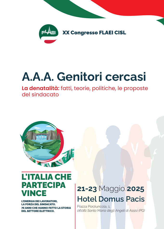 Anteprima A.A.A. Genitori cercasi - La denatalità, fatti, teorie, politiche, le proposte del sindacato