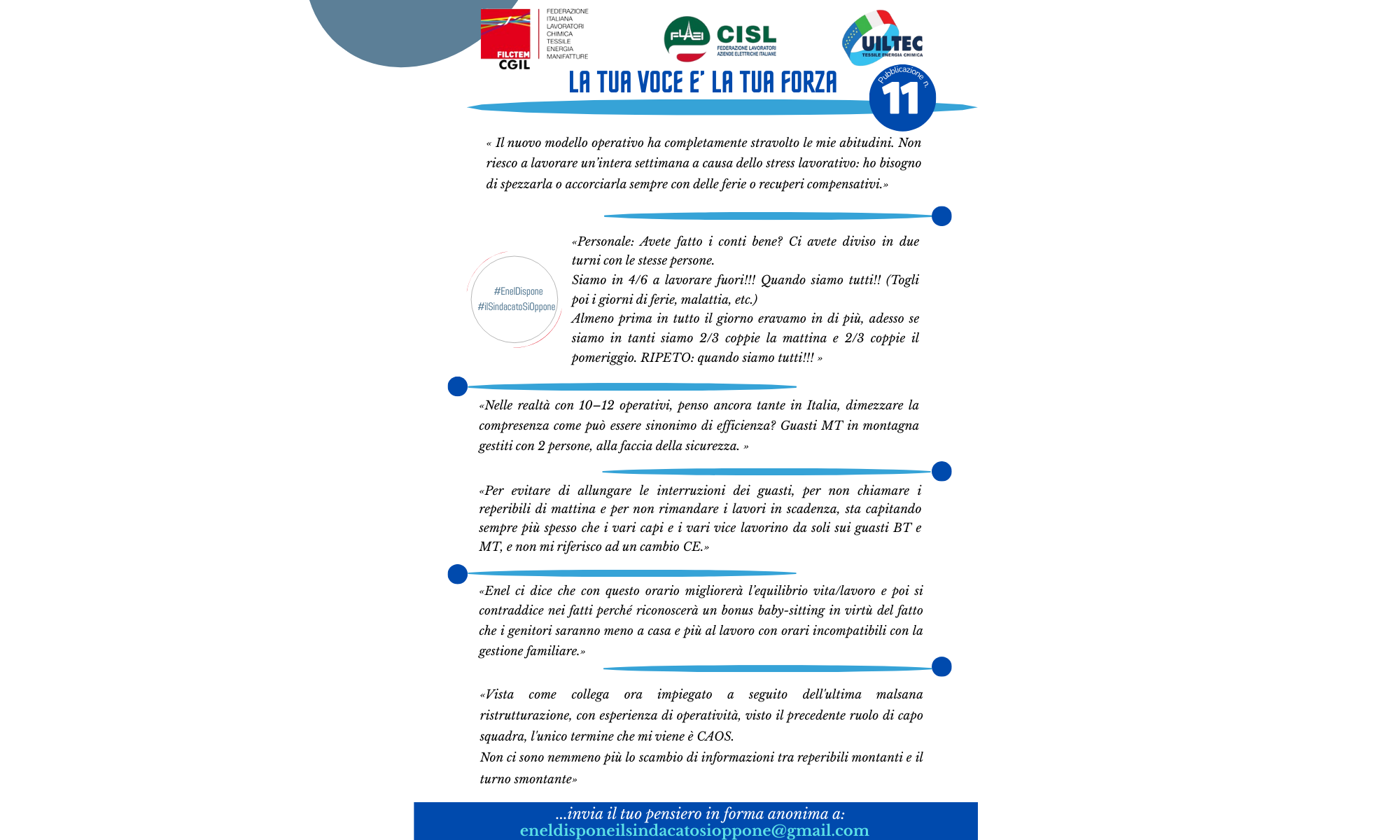 ENEL - LA TUA VOCE E' LA TUA FORZA - Pubblicazione n. 11