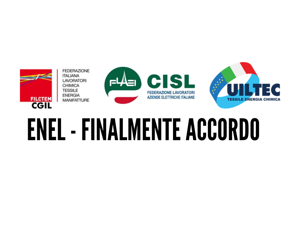 ENEL - FINALMENTE ACCORDO