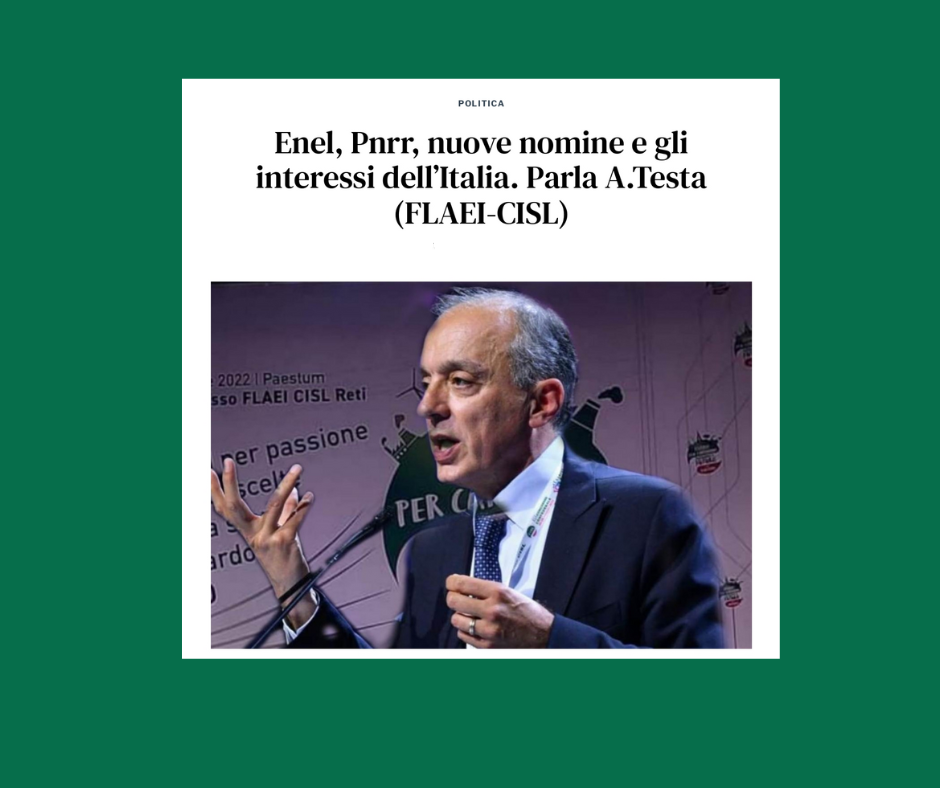 Comunicato stampa FLAEI - Rassegna stampa.
