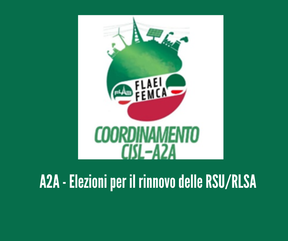 a2a GRANDE VITTORIA NELLE ELEZIONI PER IL RINNOVO DELLE RSU/RLSA