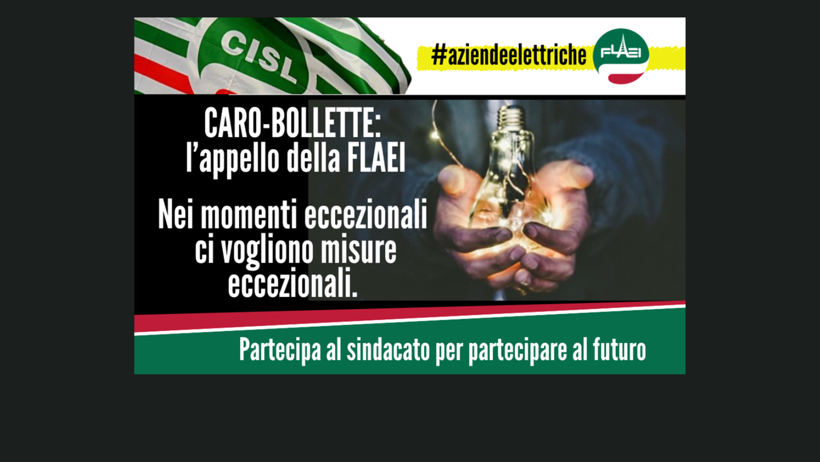 DALLA POLITICA CI ASPETTIAMO UNA NUOVA ENERGIA