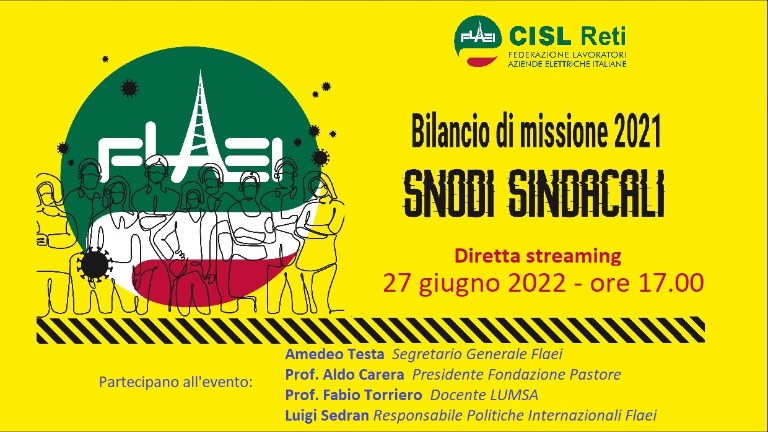 Evento di Presentazione Bilancio Sociale FLAEI 2021