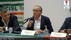 Intervento del Segretario Generale FLAEI-Cisl Amedeo Testa all'Assemblea unitaria FILCTEM-FLAEI-FEMCA-UILTEC