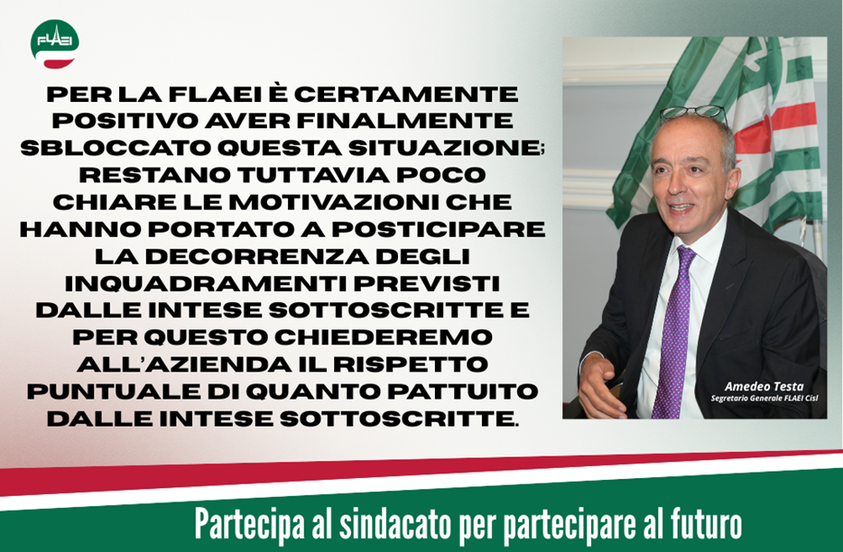 Enel e-distribuzione - ACCORDO 6 NOVEMBRE 2024: FINALMENTE SBLOCCATA LA SITUAZIONE