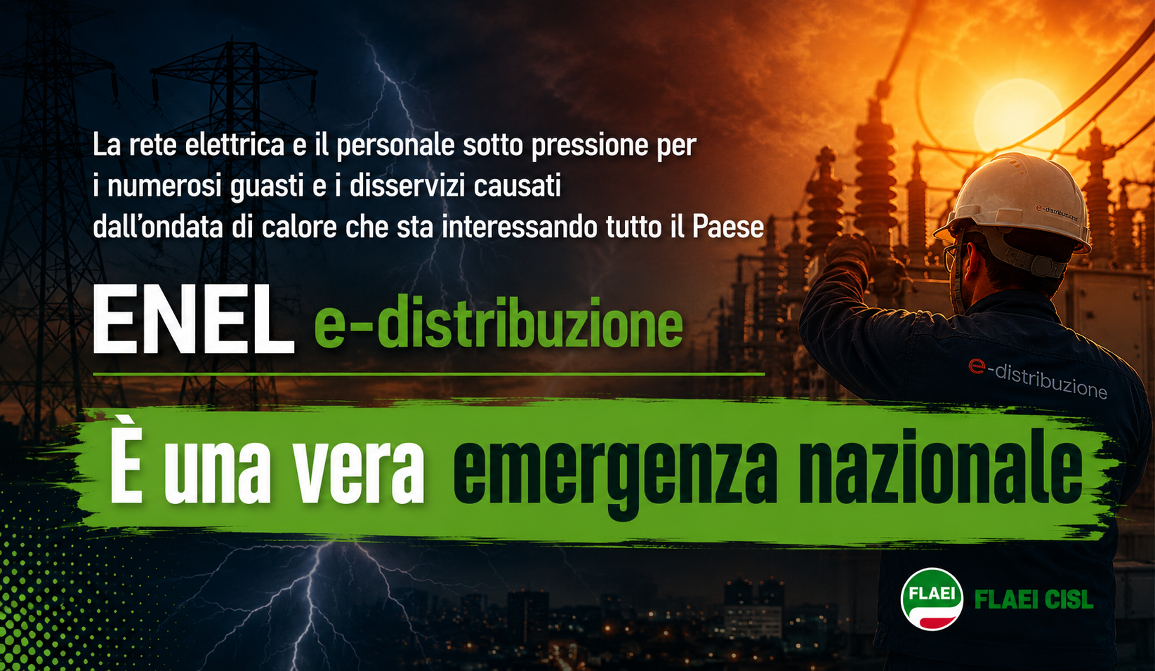 ENEL e-distribuzione È una vera emergenza nazionale