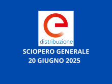 E-DISTRIBUZIONE SCIOPERO GENERALE DI TUTTI I DIPENDENTI IL PROSSIMO 20 GIUGNO