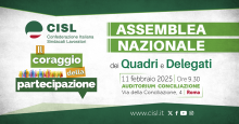 Assemblea dei Quadri e Delegati "Il coraggio della partecipazione" - Roma, 11 febbraio 2025  nuova locandina .