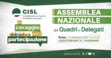 CISL - Assemblea dei Quadri e Delegati "Il coraggio della partecipazione" - Roma, 11 febbraio 2025.