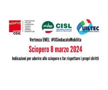 Vertenza ENEL: #IlSindacatoMobilita - Sciopero 8 marzo 2024