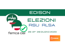 EDISON - ELEZIONI RSU RLSA 26/27/28 GIUGNO 2023