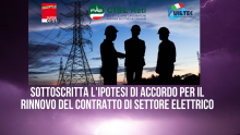 RINNOVO DEL CONTRATTO DI SETTORE ELETTRICO. UN ALTRO GRANDE RISULTATO DI FILCTEM FLAEI E UILTEC. GRAZIE A TUTTE LE LAVORATRICI E I LAVORATORI ISCRITTI AL SINDACATO CONFEDERALE