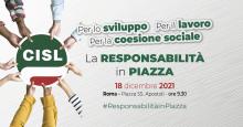 CISL - locandina manifestazione 18 dicembre Piazza SS. Apostoli