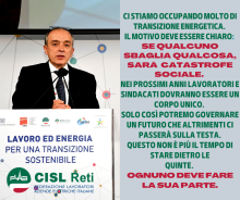 La scossa che dobbiamo dare alla politica. TRANSIZIONE ENERGETICA. LA PARTECIPAZIONE E IL LAVORO SONO IL MOTORE DEL CAMBIAMENTO. SENZA IL SINDACATO CATASTROFE SOCIALE