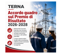 TERNA Accordo quadro sul Premio di Risultato 2026-2028